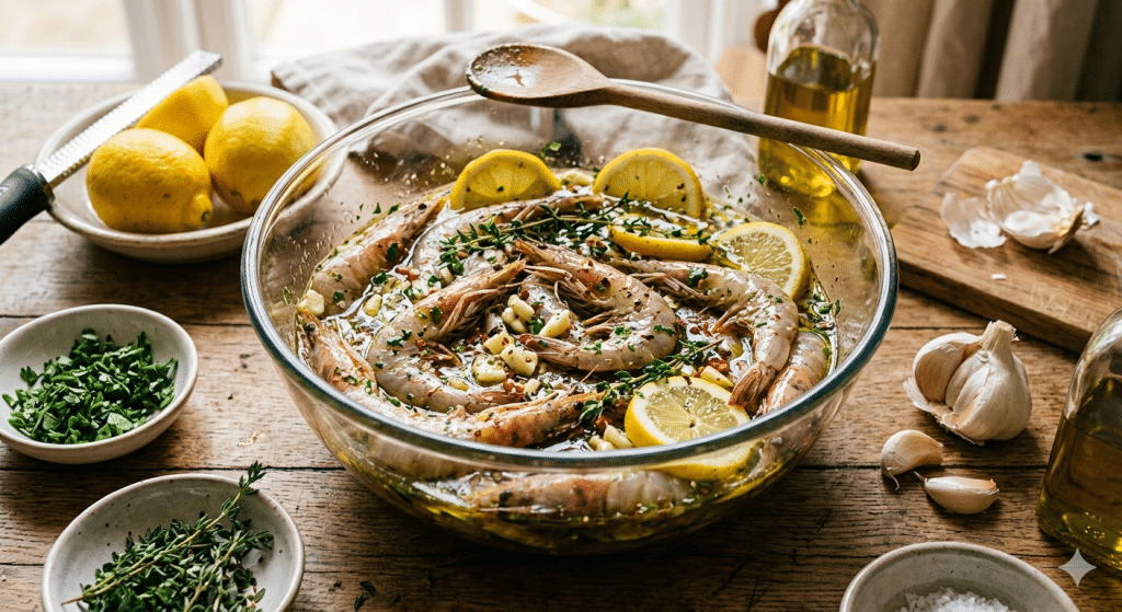 marinade pour gambas