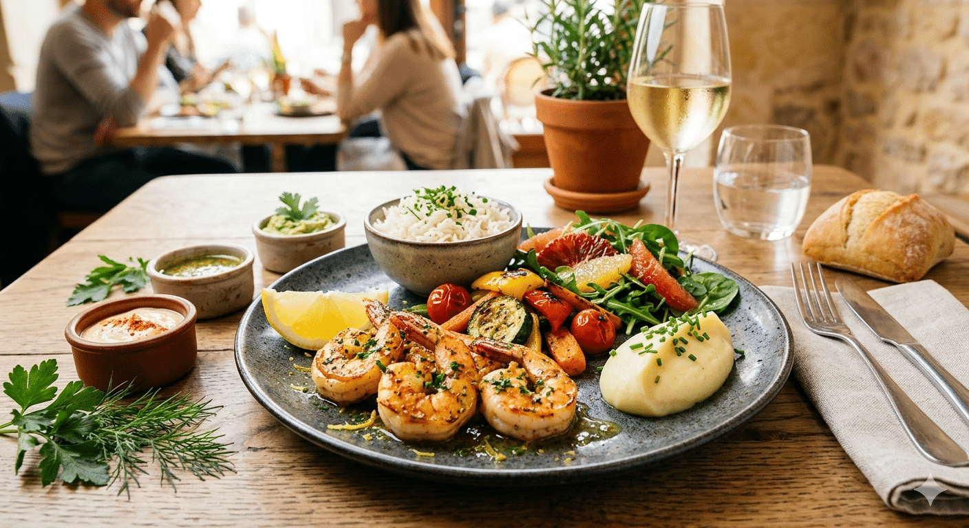 crevettes sautées accompagnement