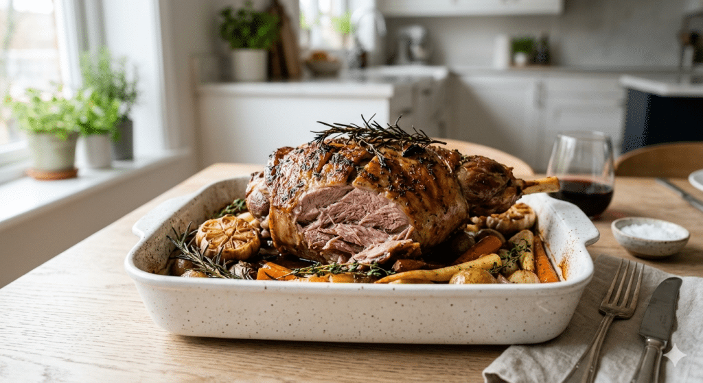 gigot d'agneau au four cuisson lente