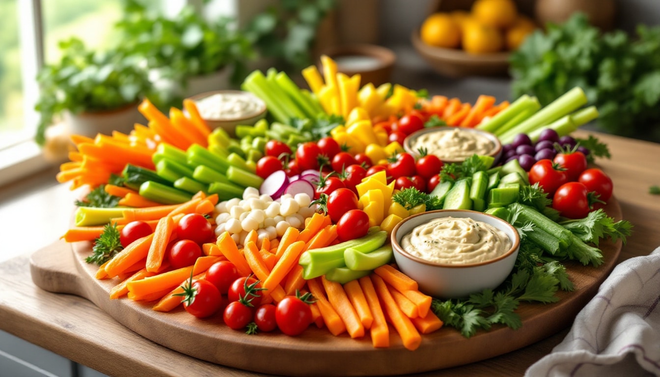 découvrez des idées faciles et colorées de plateau de crudités original pour un apéritif réussi et convivial. recettes simples et savoureuses pour impressionner vos invités.